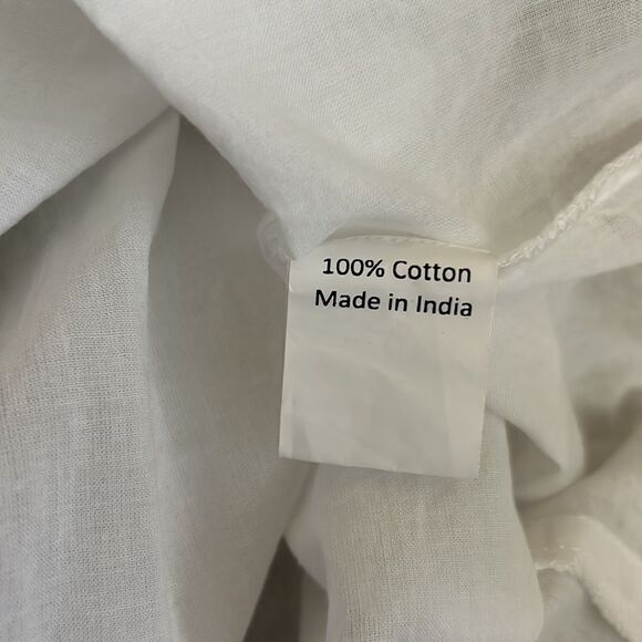 HANNAH Artwear Eos Floral Long Sleeve Cotton Blouse Top in Limoncello Sz US 4 - Picture 15 of 16